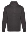 RX305 Pro 1/4 Neck Zip Sweatshirt Charcoal colour image